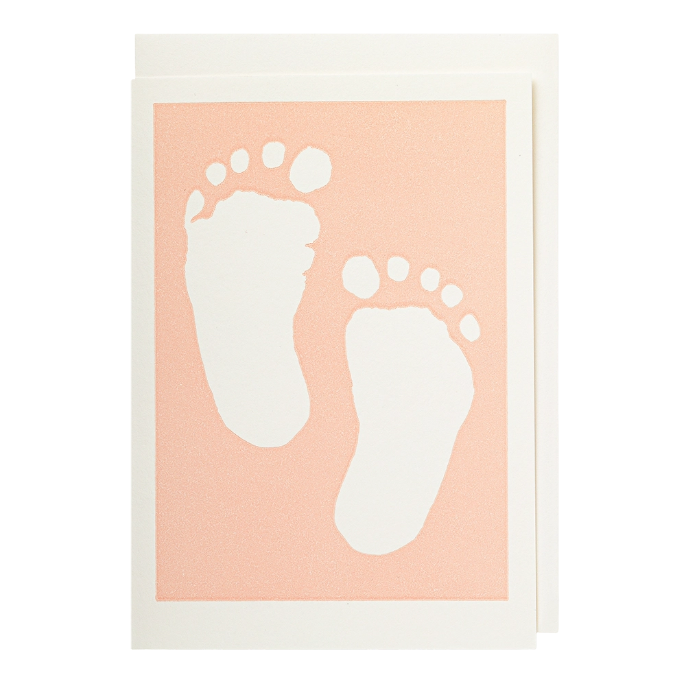 Card - Pink Baby Feet