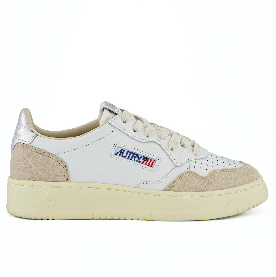 AUTRY Women Medalist LS74 - Leder/Wildleder weiß/silver