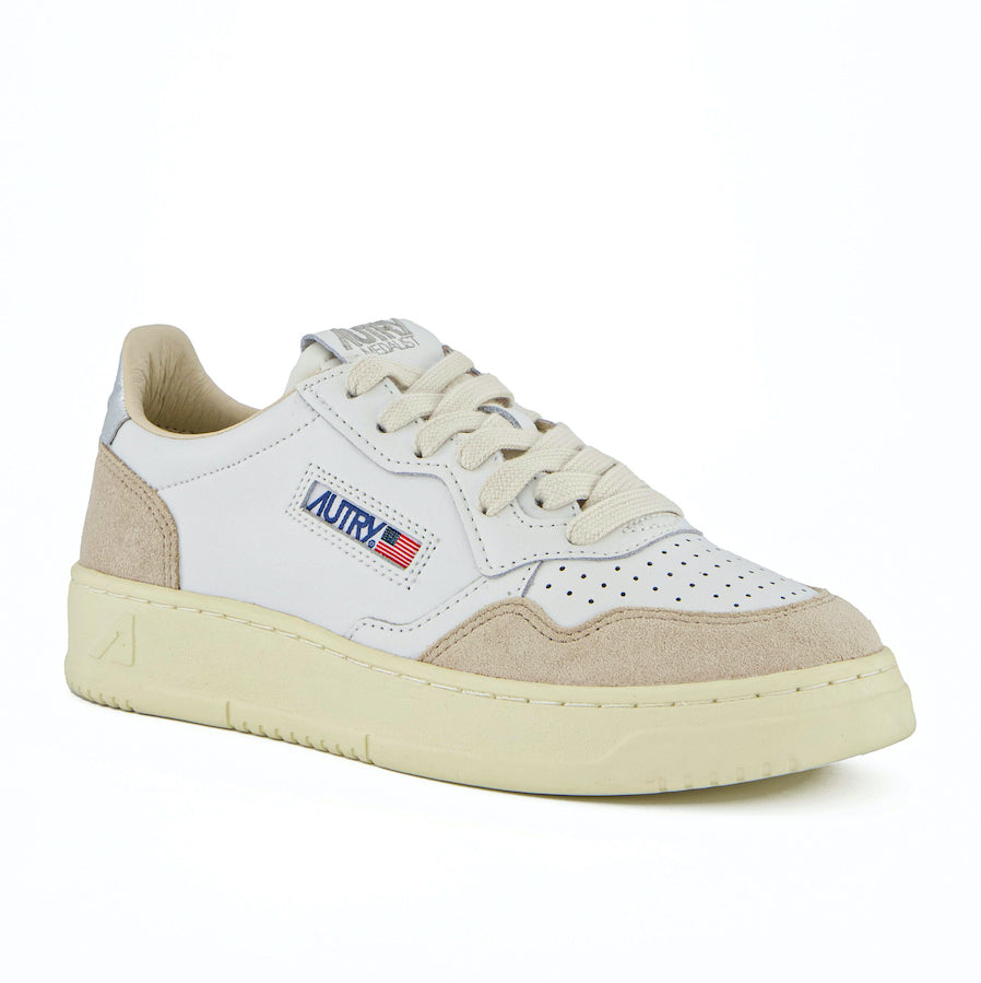 AUTRY Women Medalist LS74 - Leder/Wildleder weiß/silver