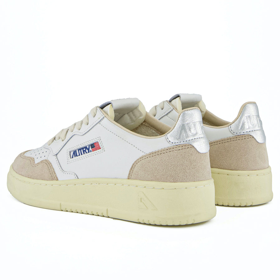 AUTRY Women Medalist LS74 - Leder/Wildleder weiß/silver