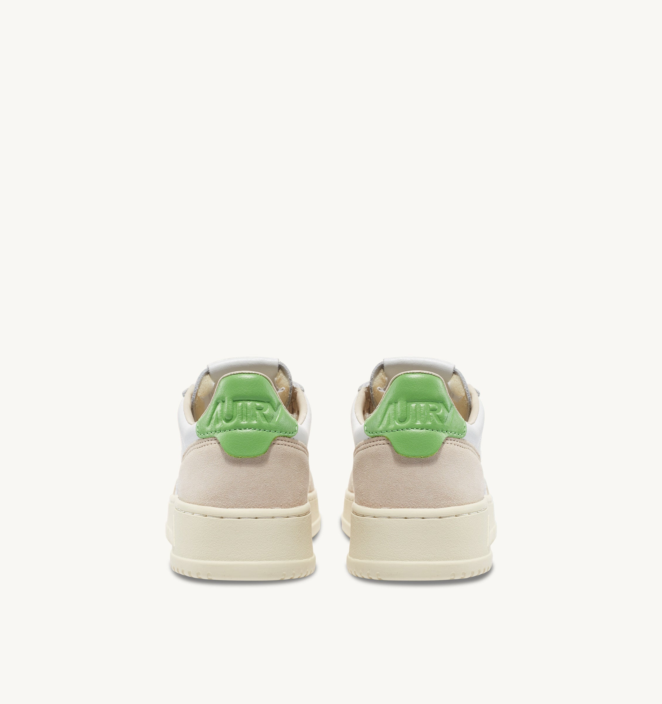 AUTRY Women Medalist LS65 - Leder/Wildleder weiß/bud green