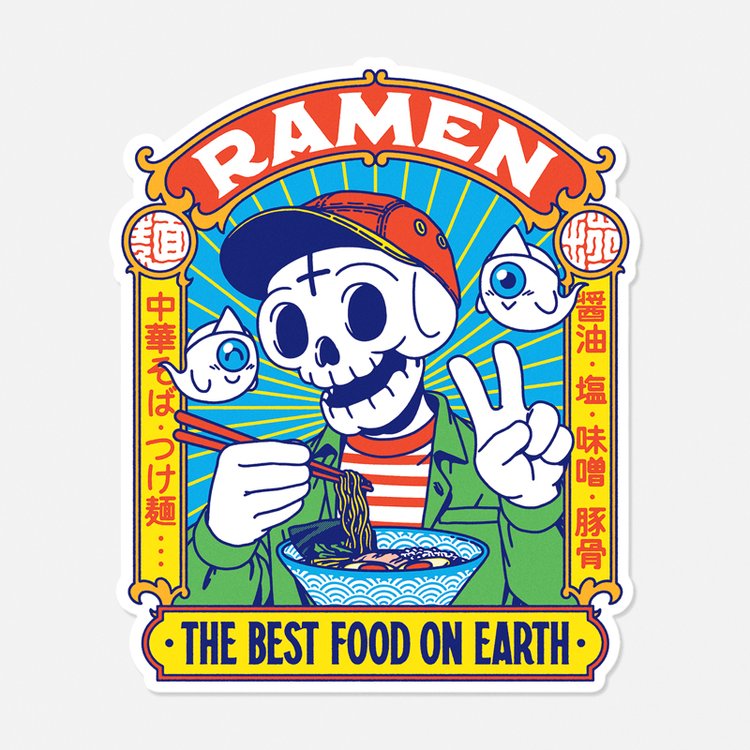 Best Food Totenkopf - Vinyl-Sticker