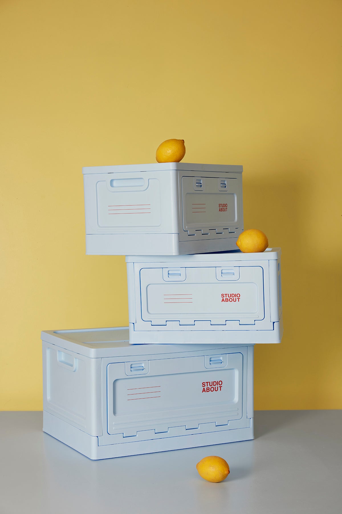 stapelbare Aufbewahrungsbox "Medium Light Blue"