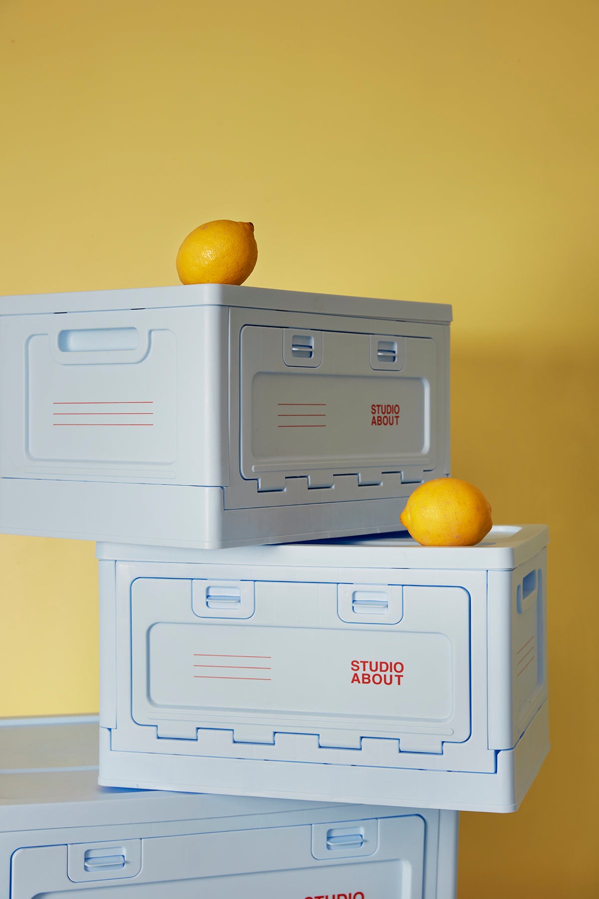 stapelbare Aufbewahrungsbox "Medium Light Blue"
