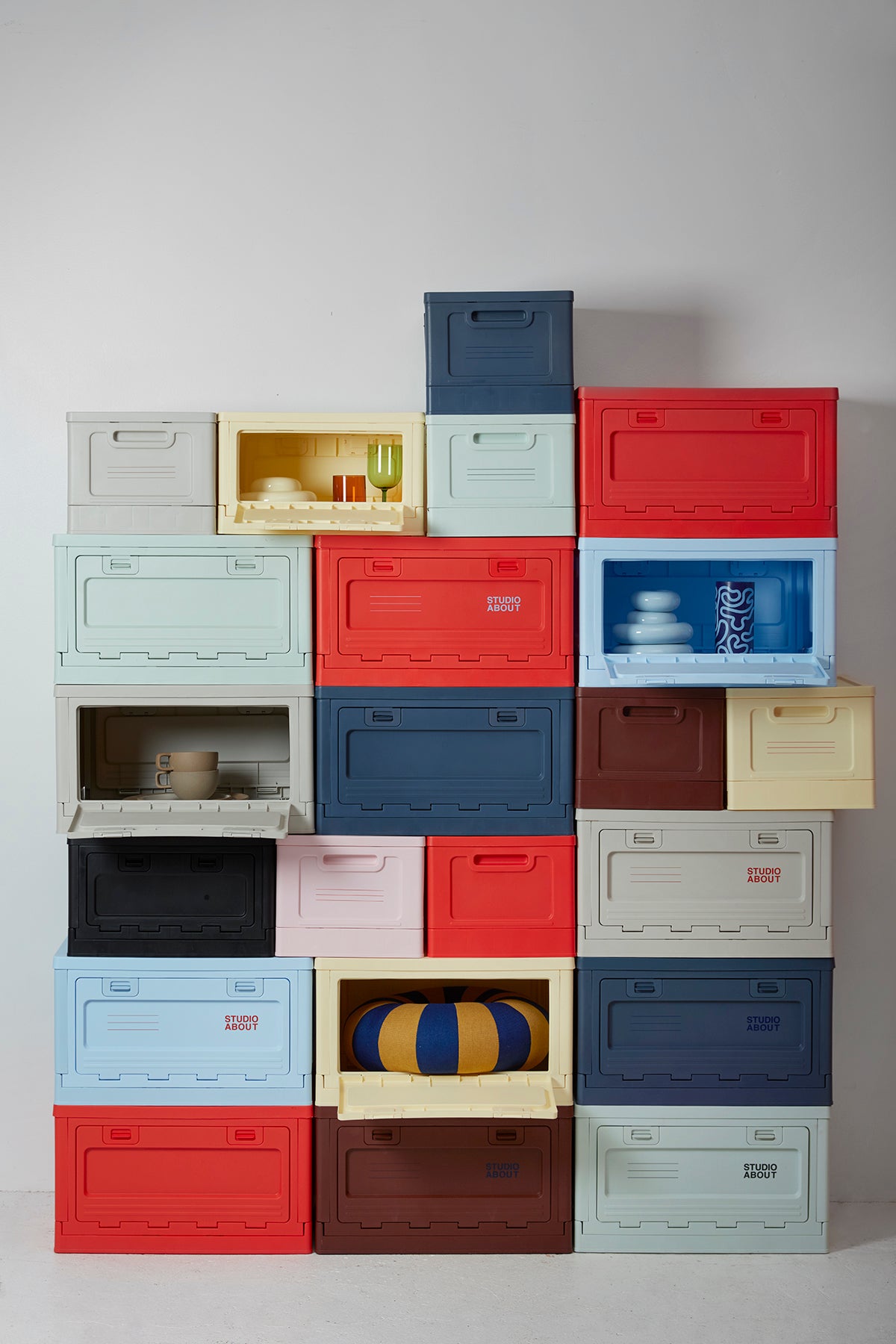 stapelbare Aufbewahrungsbox "Large Mint"