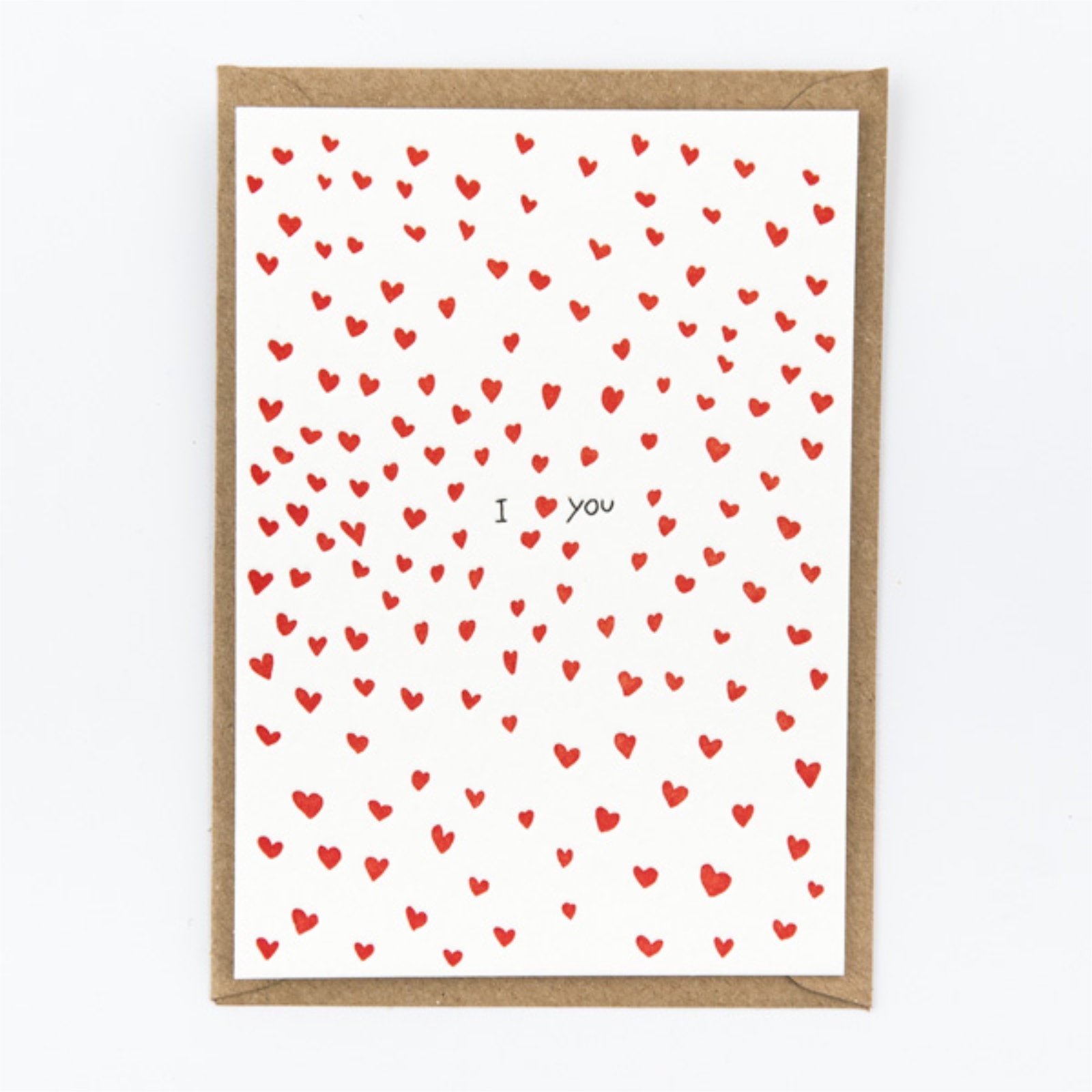 I Heart You - Letterpress Karte