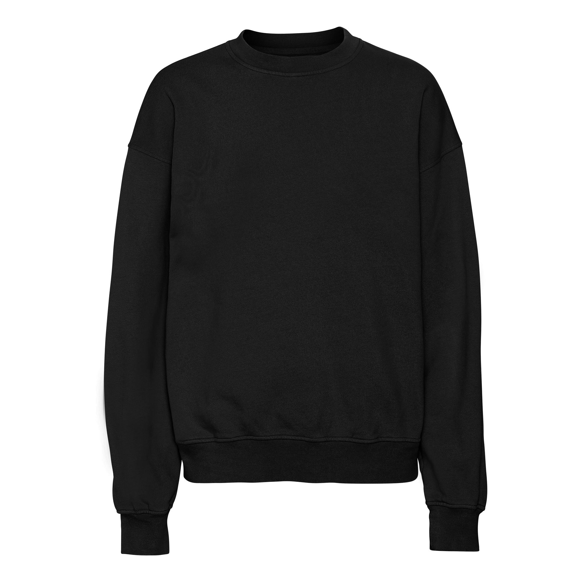 Organic Oversized Crew - deep black