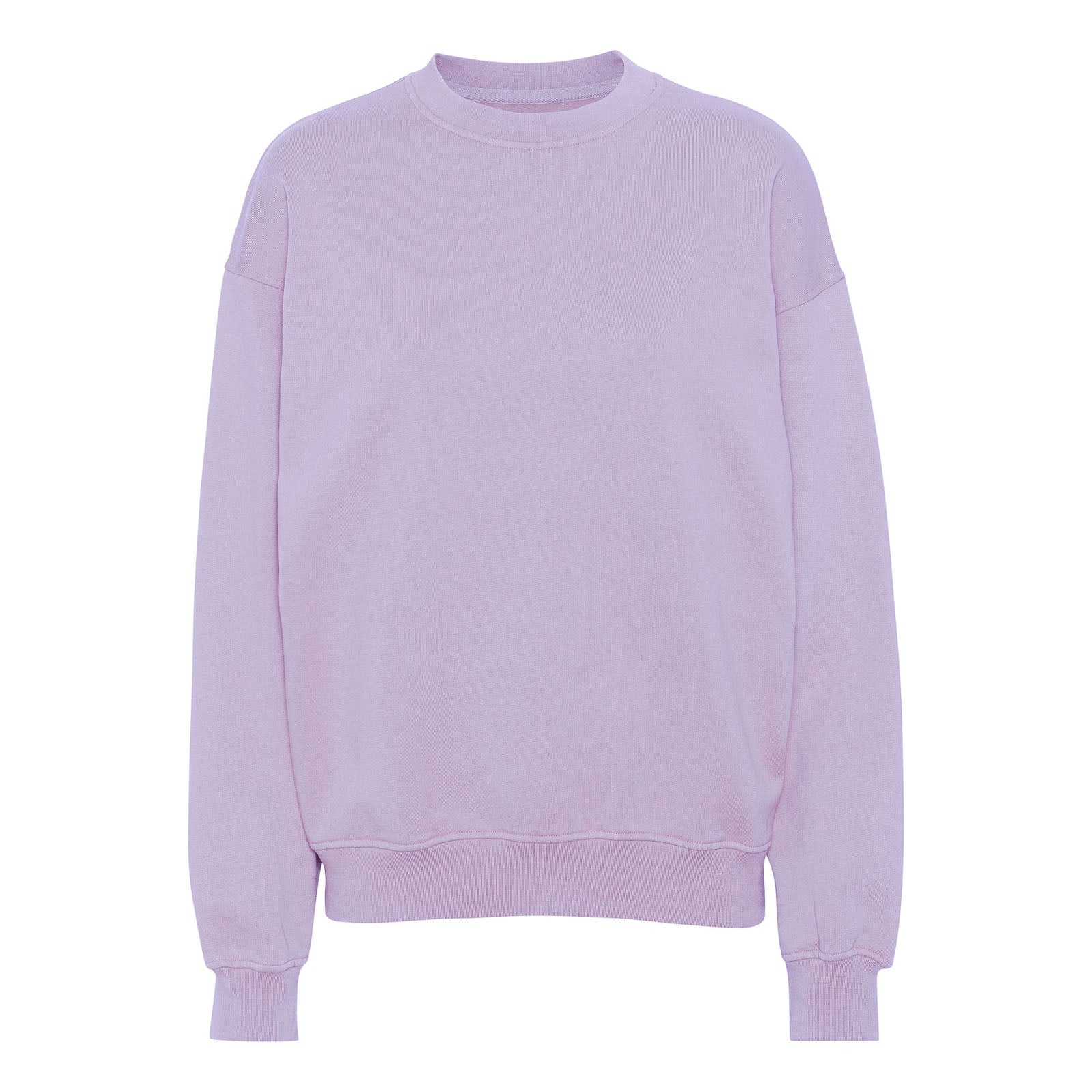 Organic Oversized Crew - soft lavender