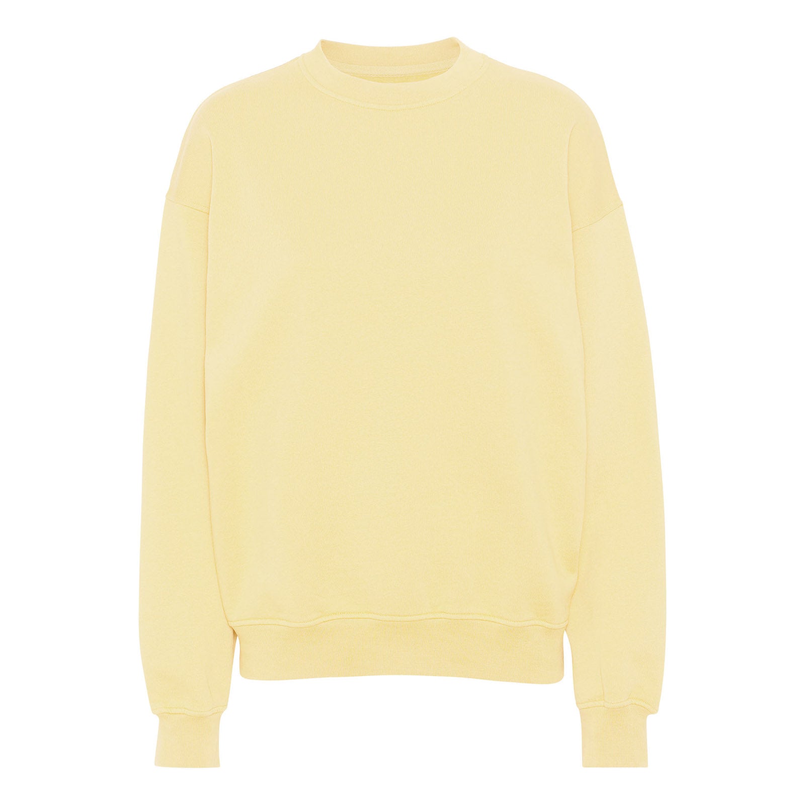 Organic Oversized Crew - soft yellow