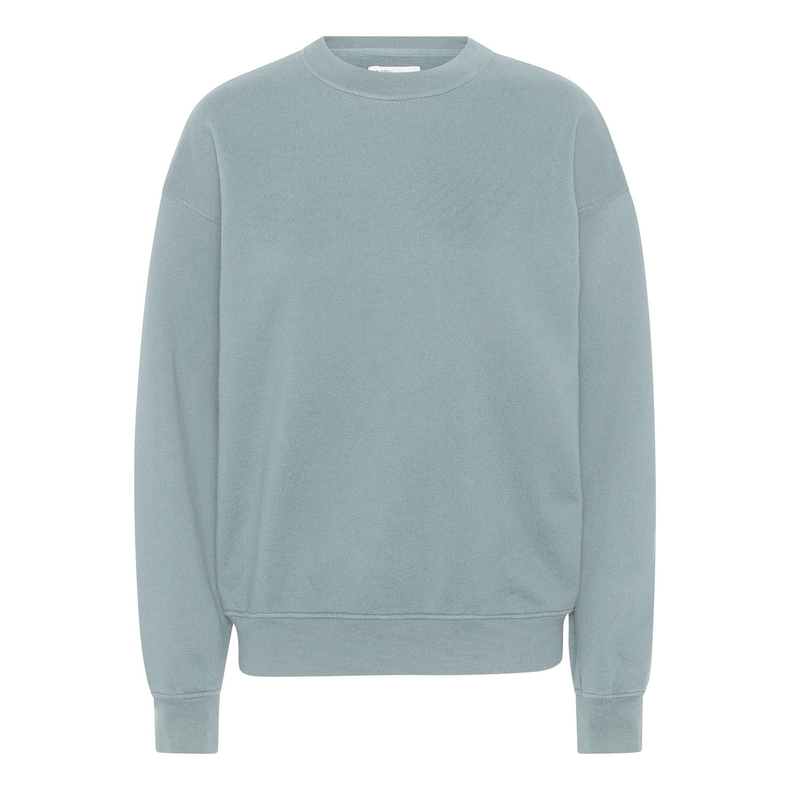 Organic Oversized Crew - steel blue