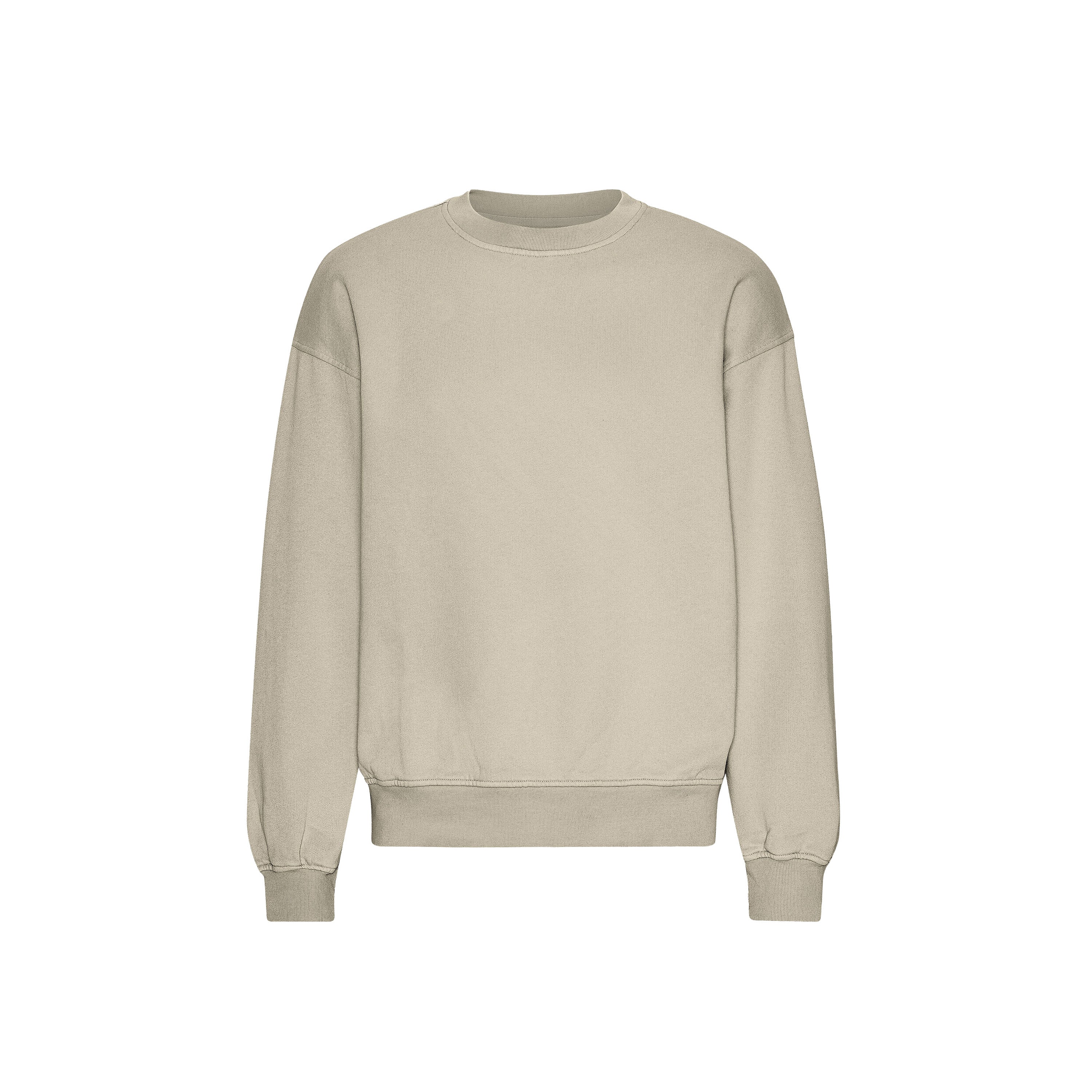 Organic Oversized Crew - Oyster Grey