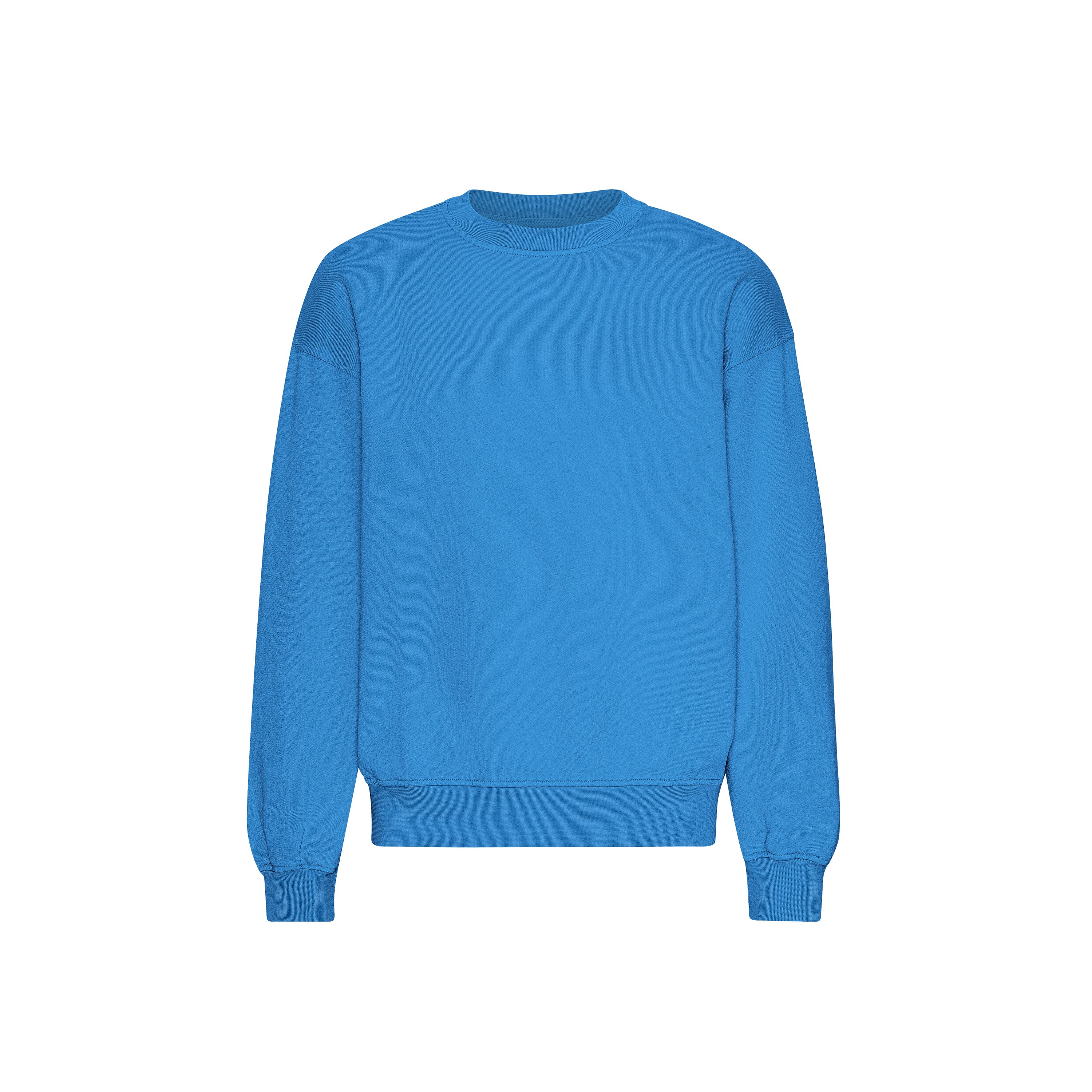 Organic Oversized Crew - Pacific Blue