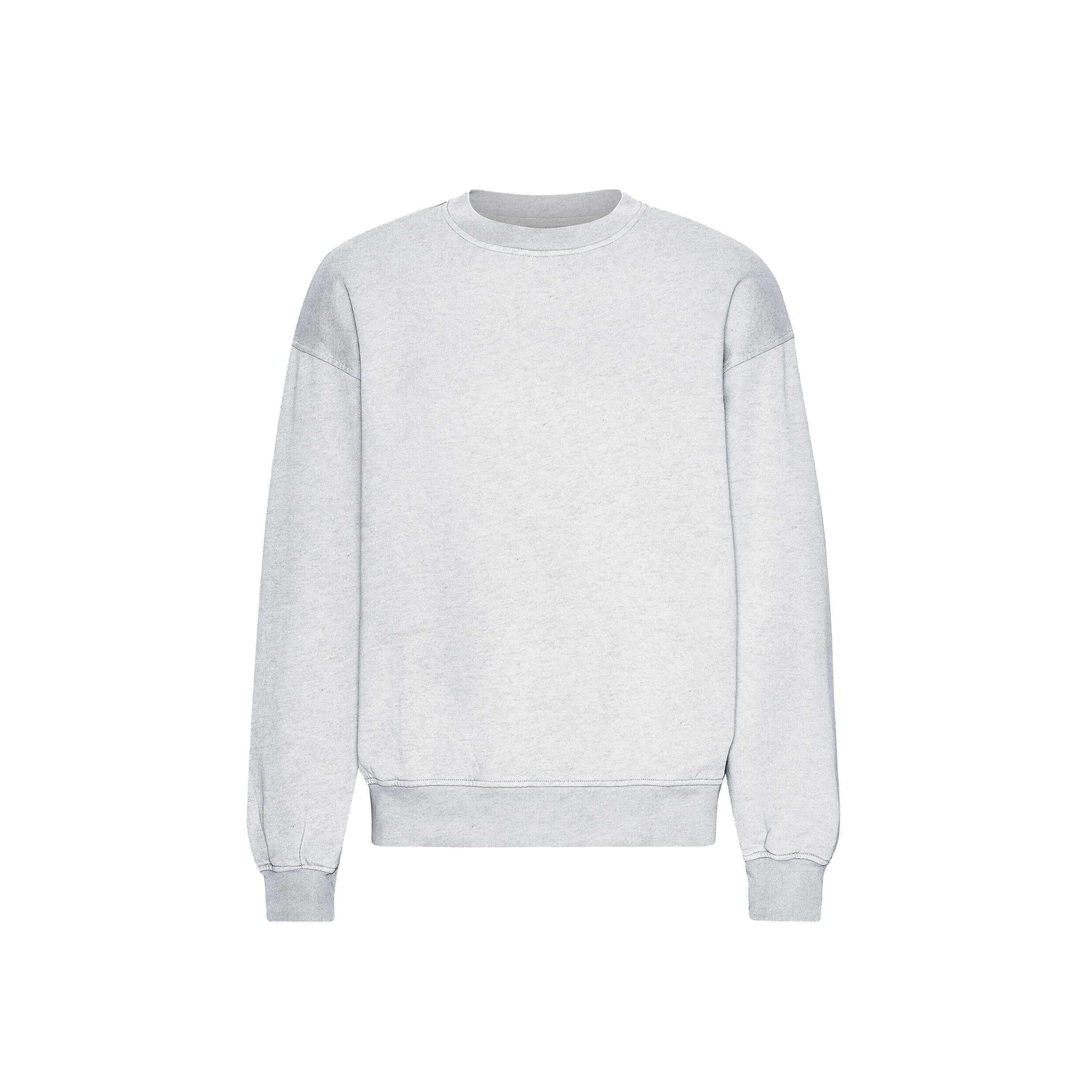 Organic Oversized Crew snow melange
