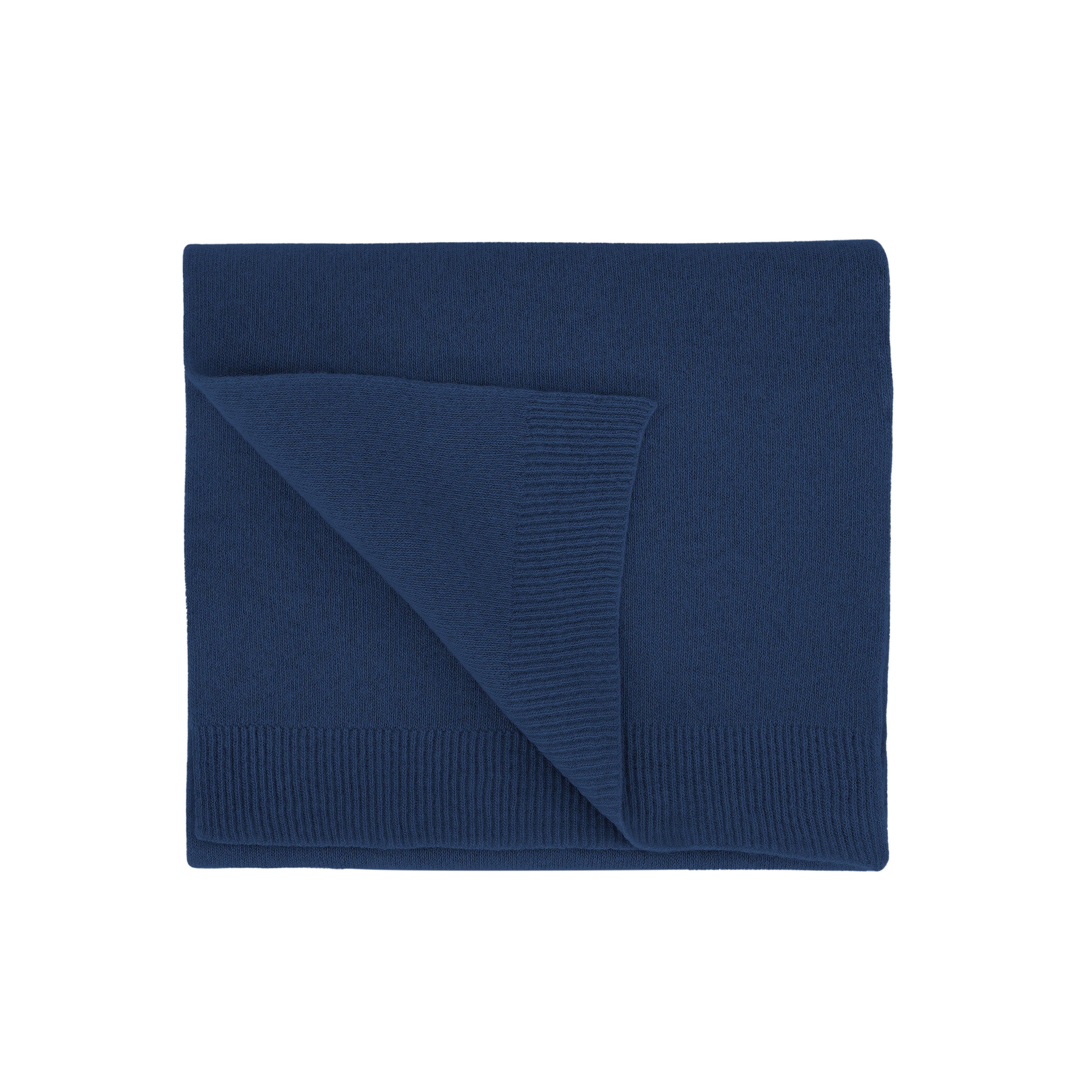 Merino Wool Scarf Marine Blue