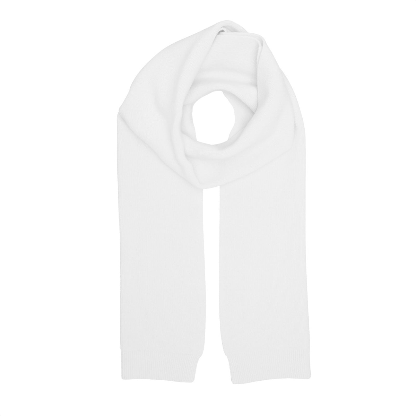Merino Wool Scarf Optical White