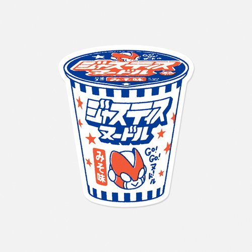 Justice Noodles - Vinyl-Sticker