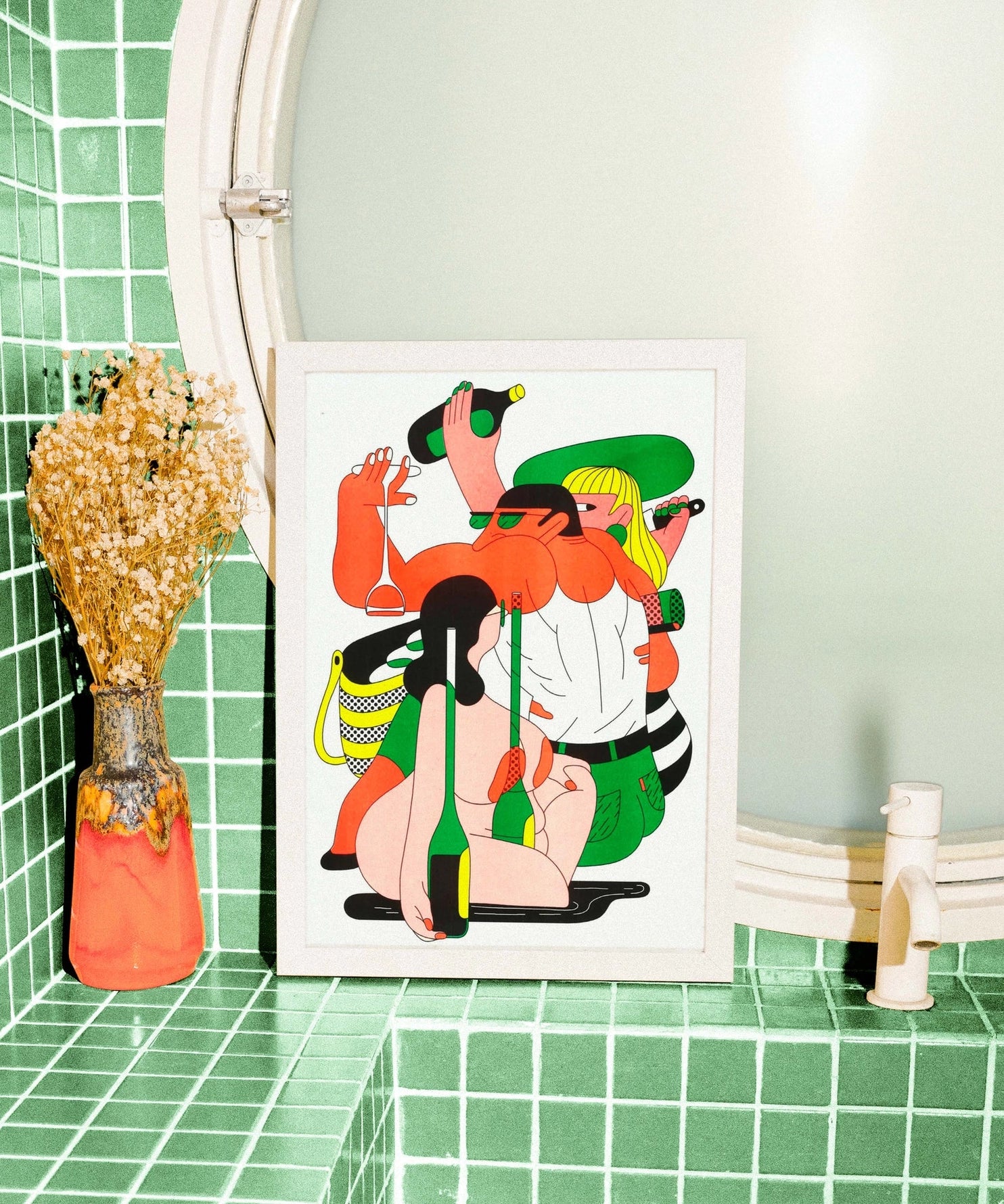 Simon Landrein Poster „Bouteille"