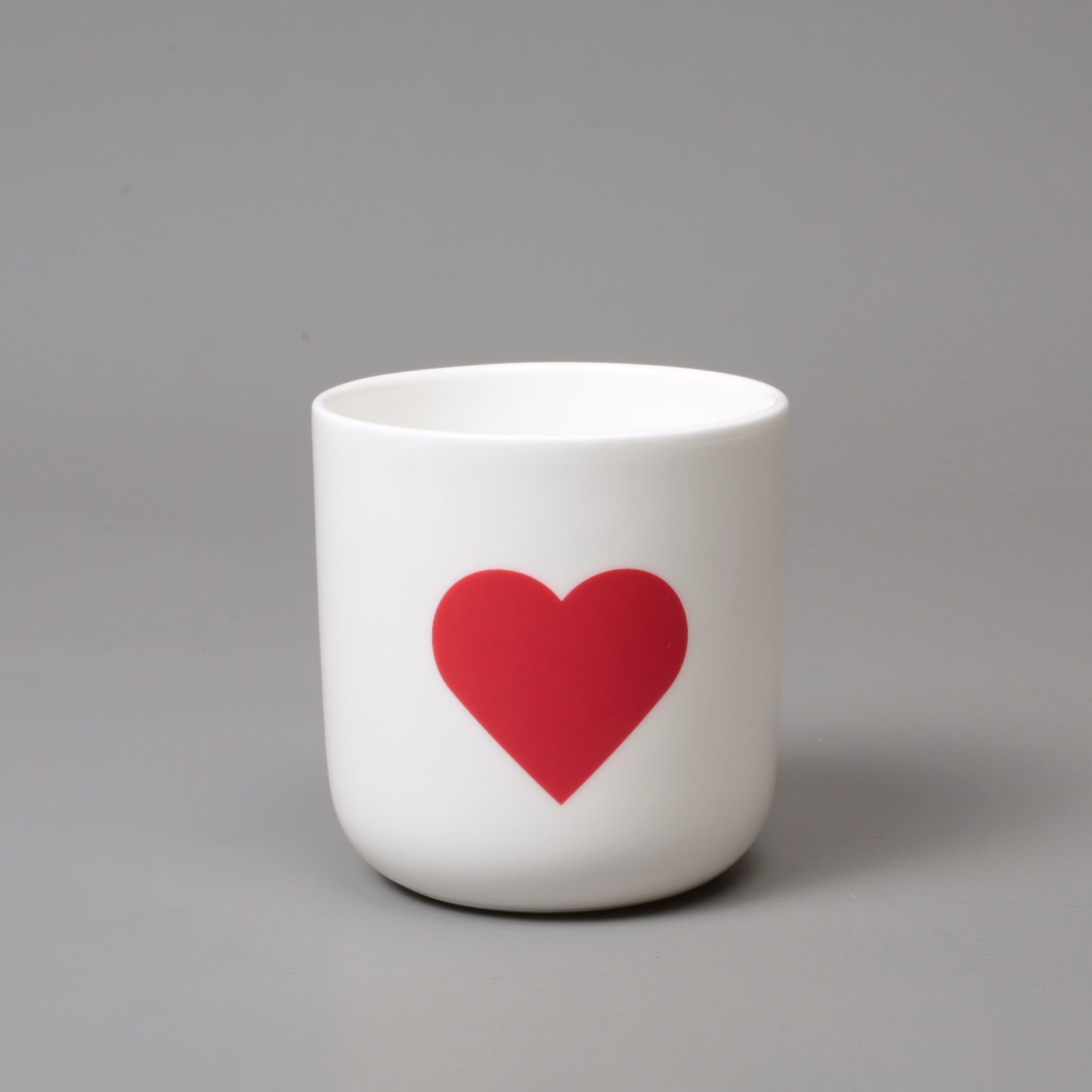 PLTY Becher HERZ (rot)