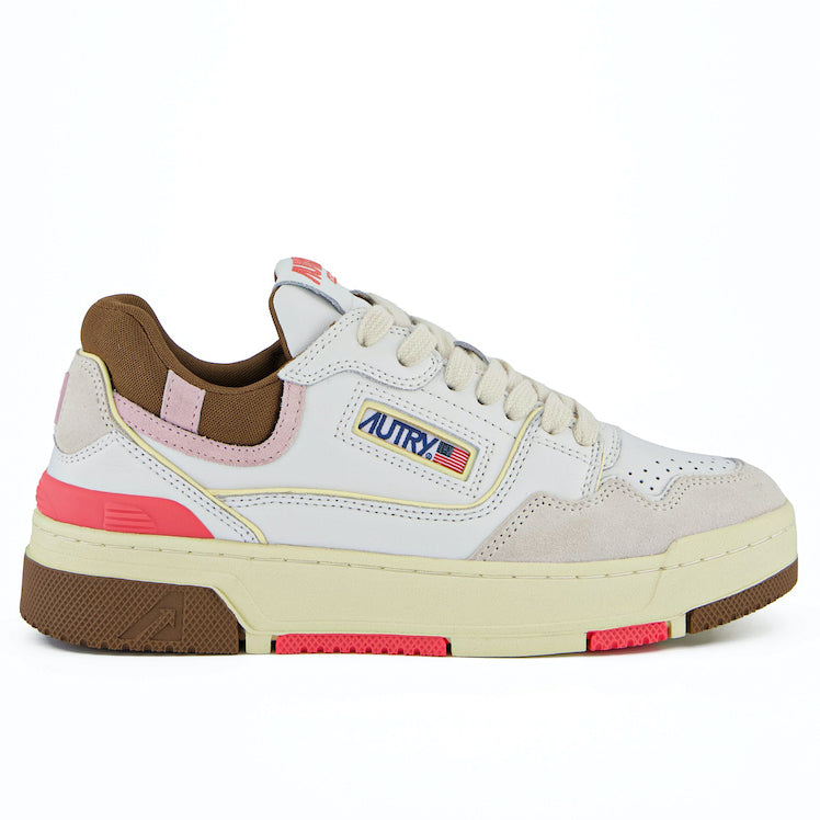 AUTRY Women CLC MM35 - Leder weiß/braun/pink