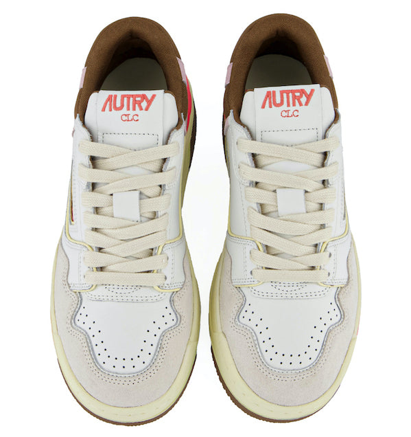 AUTRY Women CLC MM35 - Leder weiß/braun/pink
