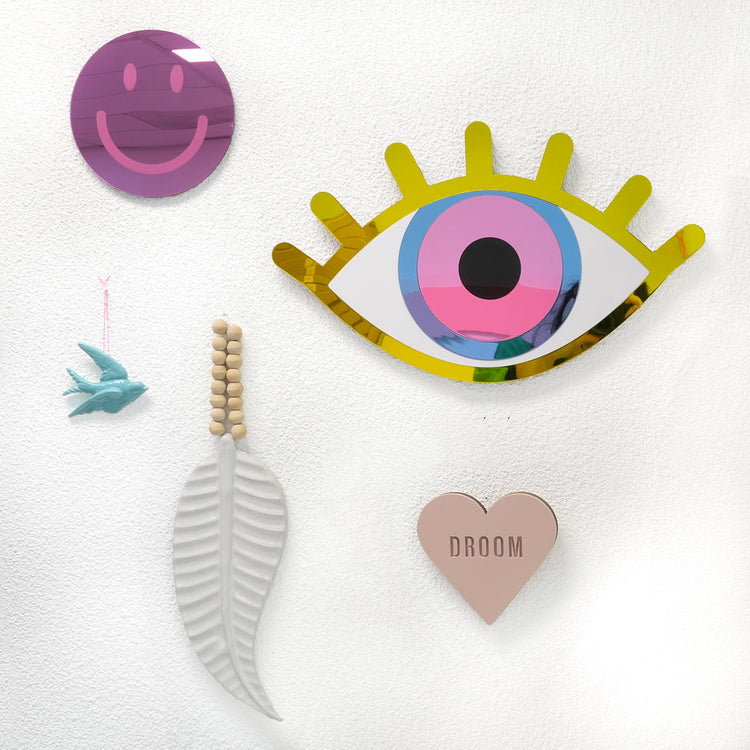 Smiley Mirror Yellow