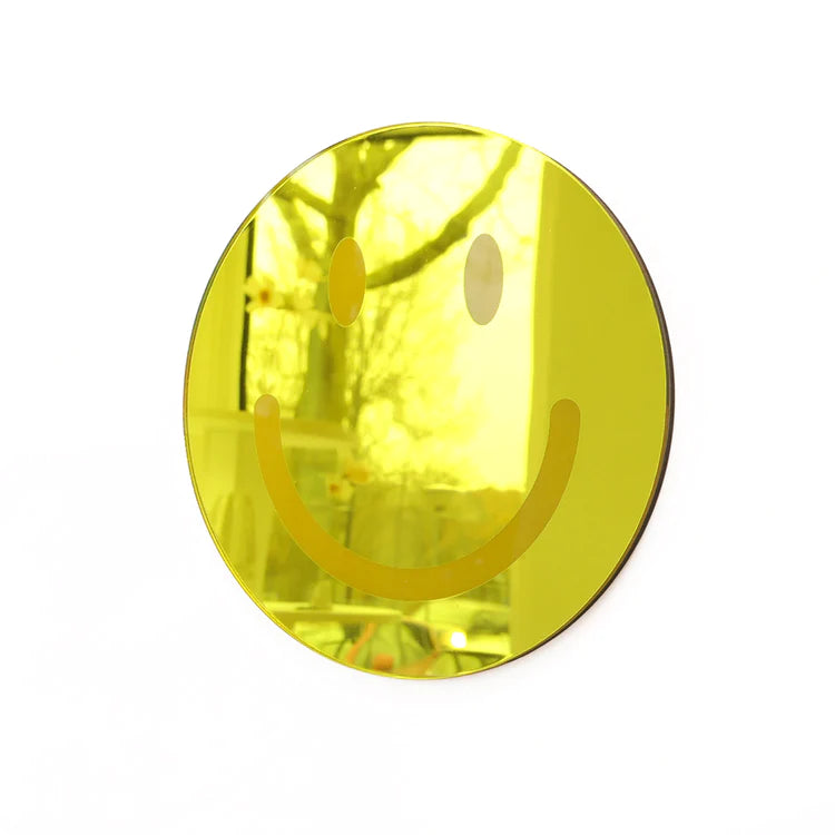 Smiley Mirror Yellow