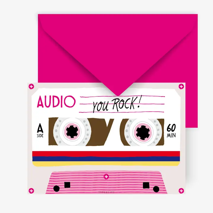 Postkarte - Tape You Rock