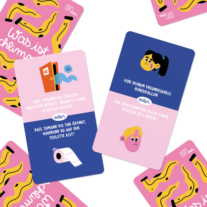 Was ist schlimmer? – Kartenspiel