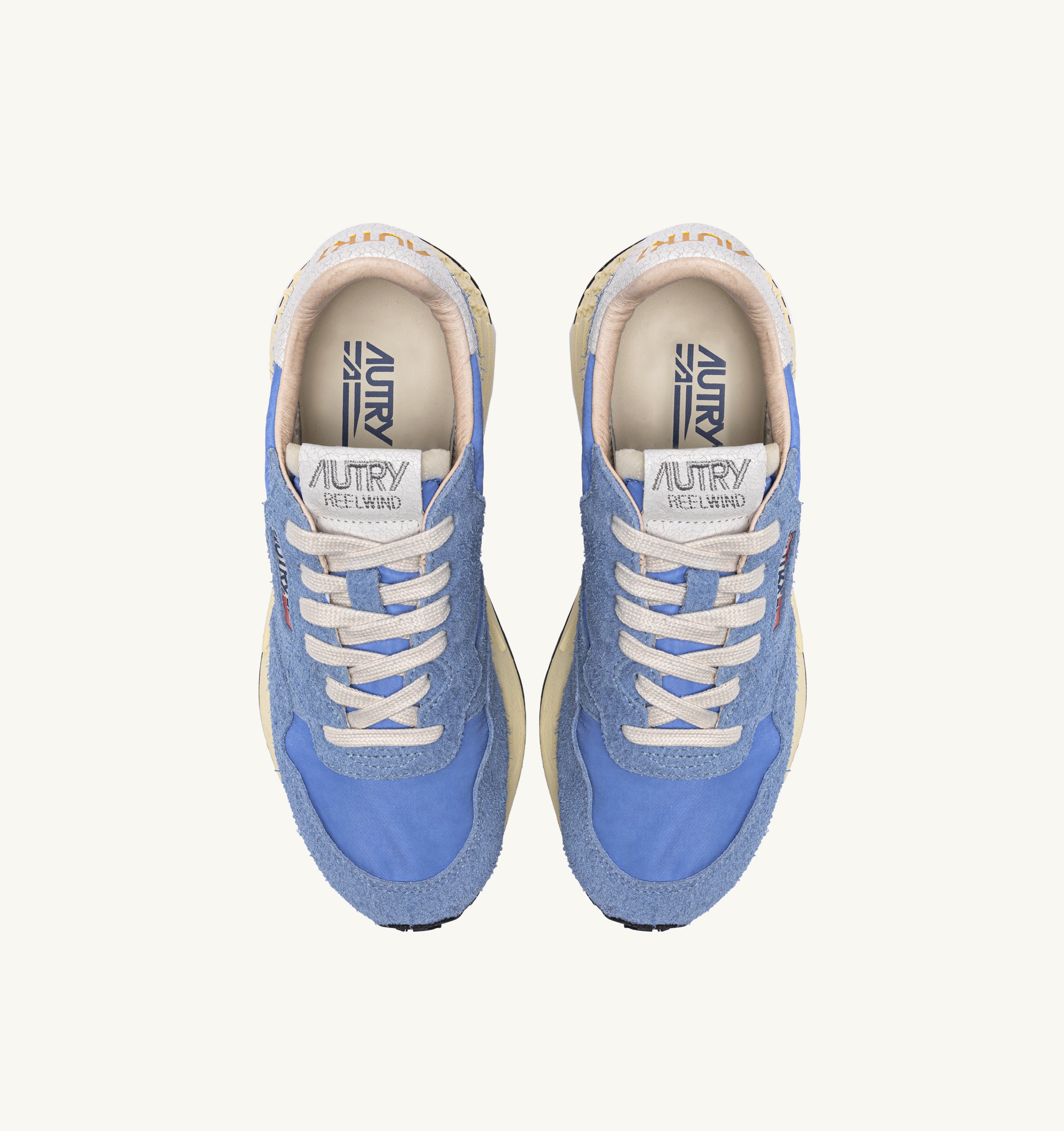 AUTRY Women Reelwind NC27 - Nylon/Cracked Leder White/ Dark Blue