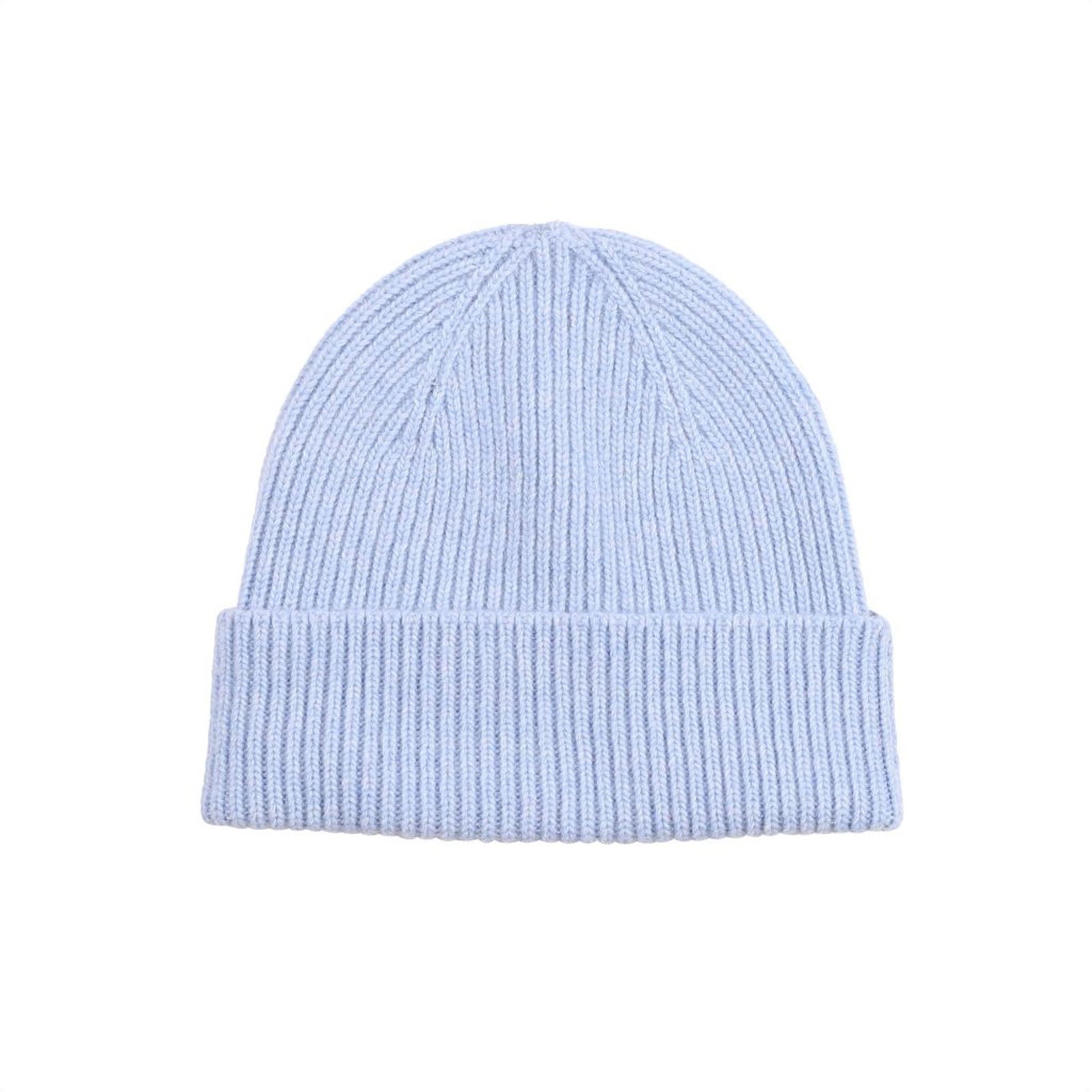 Merino Wool Beanie Polar Blue