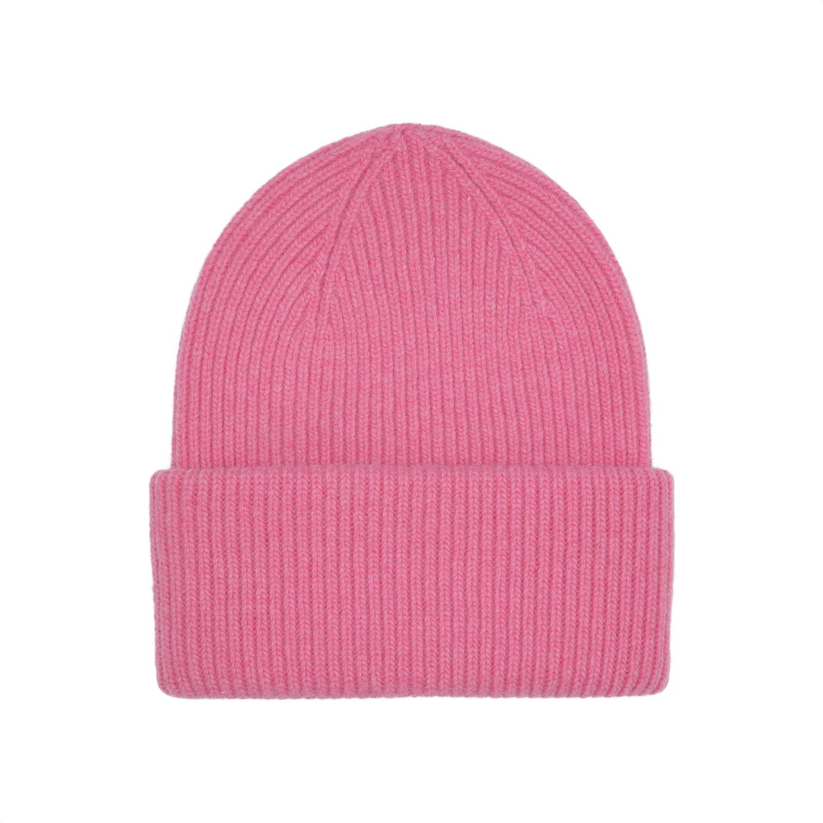 Merino Wool Hat Bubblegum Pink